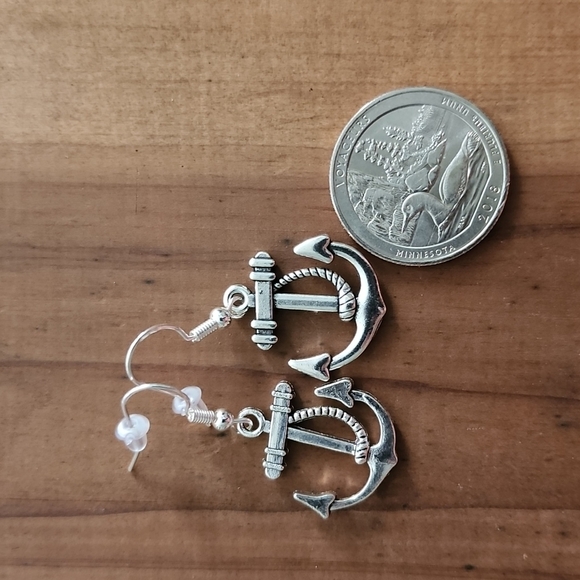 Anchor Earrings - Picture 2 of 2